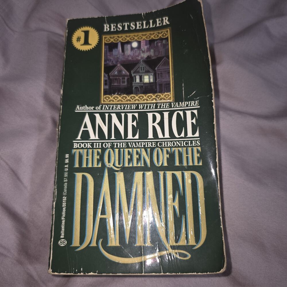 The Queen of the Damned Anne Rice Vampire Chronicles Mass Market Paperback 12th